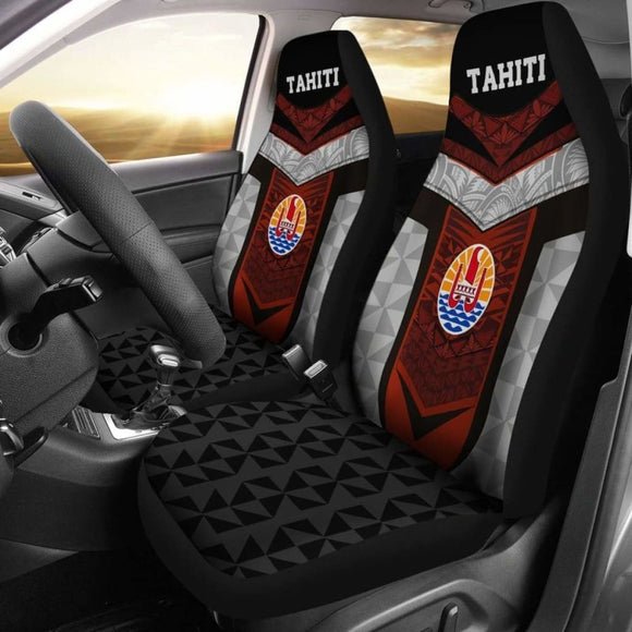 Tahiti Polynesian Car Seat Covers - Tahiti Flag Design - Amazing 1 105905 - YourCarButBetter