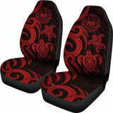 Tahiti Polynesian Car Seat Covers - Red Tentacle Turtle - 091114 - YourCarButBetter