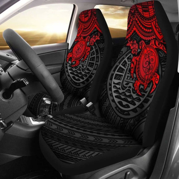 Tahiti Polynesian Car Seat Covers - Red Turtle - Amazing 091114 - YourCarButBetter