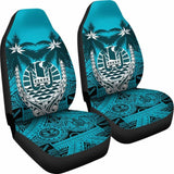 Tahiti Polynesian Coconut Car Seat Covers Blue Version Amazing 105905 - YourCarButBetter