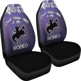 Take Me To The Rodeo Horse Car Seat Covers 103131 - YourCarButBetter