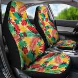 Tan Red Yellow And Green Tropical Island Car Seat Covers 105905 - YourCarButBetter