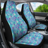 Teal And Purple Mermaid Scales Car Seat Covers Protectors 105905 - YourCarButBetter