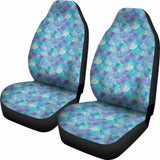 Teal And Purple Mermaid Scales Car Seat Covers Protectors 105905 - YourCarButBetter