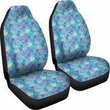 Teal And Purple Mermaid Scales Car Seat Covers Protectors 105905 - YourCarButBetter
