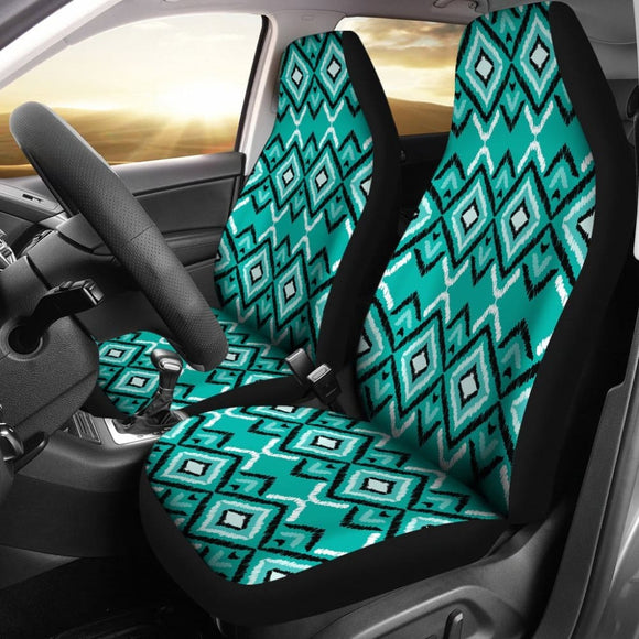 Teal Aztec Car Seat Covers 174510 - YourCarButBetter