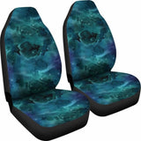 Teal Blue Sky Galaxy Nebula Pattern Car Seat Covers 550317 - YourCarButBetter