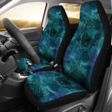 Teal Blue Sky Galaxy Nebula Pattern Car Seat Covers 550317 - YourCarButBetter