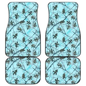 Teal Forest Hunting Camouflage Car Floor Mats 210807 - YourCarButBetter