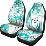 Teal Leaves Car Seat Covers 153908 - YourCarButBetter