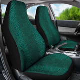 Teal Lizard Reptile Snake Skin Scales Car Seat Covers 232125 - YourCarButBetter