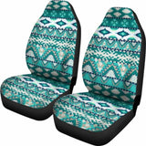 Teal Tribal Car Seat Covers 110424 - YourCarButBetter