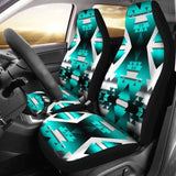 Teal Winter Camp Car Seat Covers 105905 - YourCarButBetter