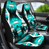 Teal Winter Camp Car Seat Covers 105905 - YourCarButBetter
