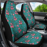 Teal With Pink Roses Shabby Chic Style Car Seat Covers 105905 - YourCarButBetter