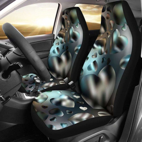 Techno Hearts Design Seat Covers 174914 - YourCarButBetter