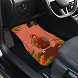 Thanksgiving Cute Turkey Car Floor Mats 211305 - YourCarButBetter