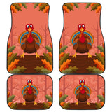 Thanksgiving Cute Turkey Car Floor Mats 211305 - YourCarButBetter