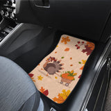 Thanksgiving Turkey Happy Moments With Autumn Leaves Car Floor Mats 211305 - YourCarButBetter