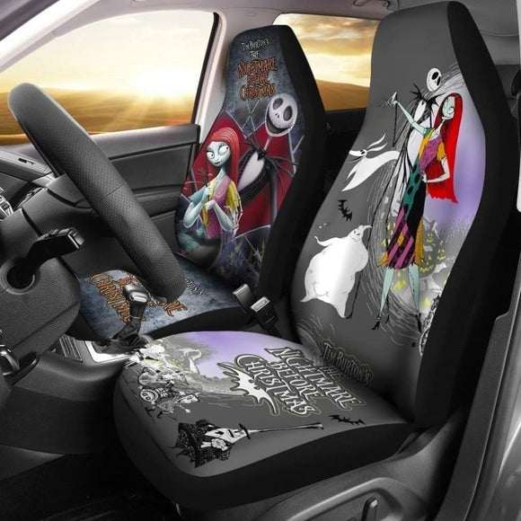 The Nightmare Before Christmas Jack & Sally Car Seat Covers 094209 - YourCarButBetter