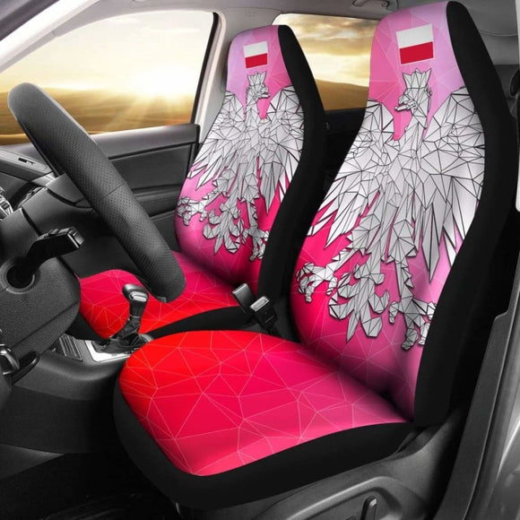 The Poland Polygonal Eagle Car Seat Covers 110424 - YourCarButBetter