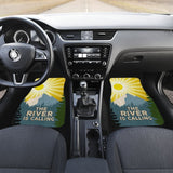 The River Is Calling And I Must Go Retro Fishing Car Floor Mats 182417 - YourCarButBetter