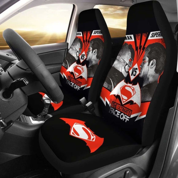 The Ultimate Face Off Batman V Superman Car Seat Covers 4 Amazing 101819 - YourCarButBetter