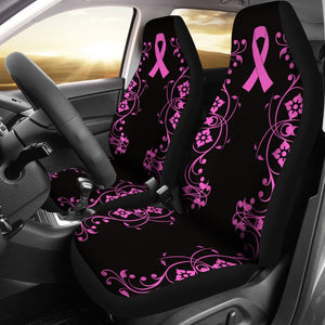 Themed Pink Ribbon Breast Cancer Car Seat Covers 550317 - YourCarButBetter