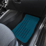 Thin Black Line Blue American Flag Car Floor Mats 211206 - YourCarButBetter