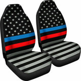 Thin Blue And Red Line Flag Car Seat Covers 153908 - YourCarButBetter