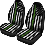 Thin Green Line Custom Car Accessories Car Seat Covers 1 213003 - YourCarButBetter