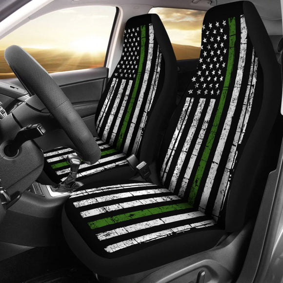 Thin Green Line Custom Car Accessories Car Seat Covers 2 213003 - YourCarButBetter