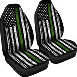 Thin Green Line Custom Car Accessories Car Seat Covers 2 213003 - YourCarButBetter