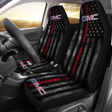 Thin Red Line American Flag Mix GMC Car Seat Covers 212601 - YourCarButBetter