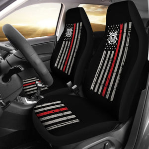 Thin Red Line American Flag US Coast Guard Car Seat Covers Custom 2 210701 - YourCarButBetter