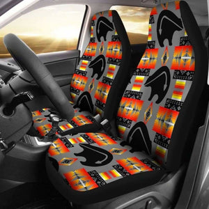 Thunder Bear Gray Car Seat Covers 153908 - YourCarButBetter