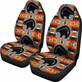 Thunder Bear Gray Car Seat Covers 153908 - YourCarButBetter