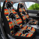 Thunder Bear Gray Car Seat Covers 153908 - YourCarButBetter