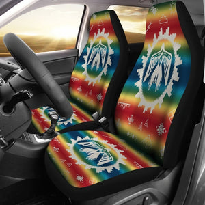 Thunderbird Rainbow Native American Design Car Seat Covers 174510 - YourCarButBetter