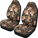 Tibetan Mastiff Full Face Car Seat Covers 232125 - YourCarButBetter