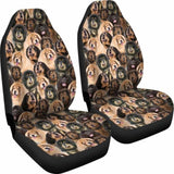 Tibetan Mastiff Full Face Car Seat Covers 232125 - YourCarButBetter
