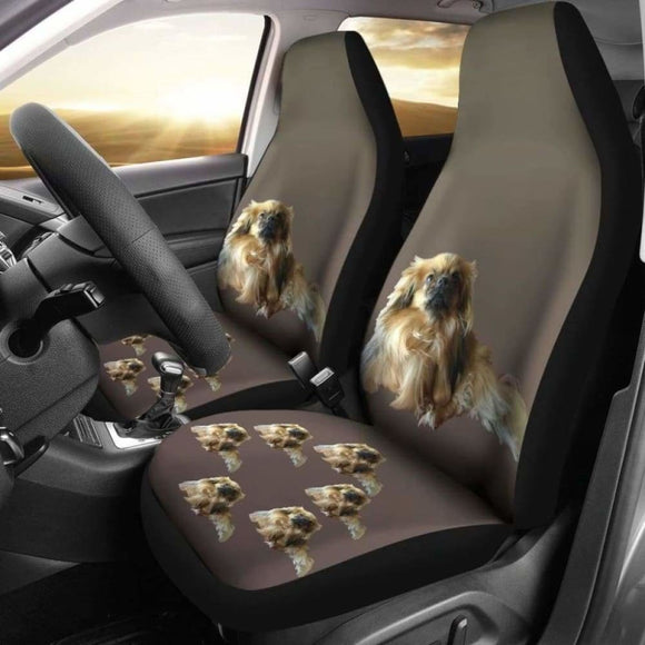 Tibetan Spaniel Car Seat Covers 154230 - YourCarButBetter