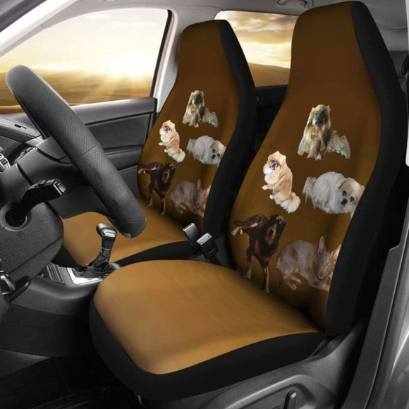 Tibetan Spaniel & Friends Car Seat Cover 154230 - YourCarButBetter