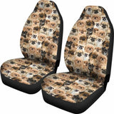 Tibetan Spaniel Full Face Car Seat Covers 154230 - YourCarButBetter