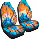 Tie Dye Blue Pattern Car Seat Covers 154230 - YourCarButBetter