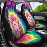Tie Dye Red Car Seat Covers 154230 - YourCarButBetter