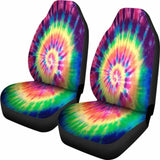 Tie Dye Red Car Seat Covers 154230 - YourCarButBetter