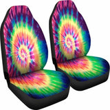 Tie Dye Red Car Seat Covers 154230 - YourCarButBetter