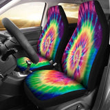 Tie Dye Red Car Seat Covers 154230 - YourCarButBetter