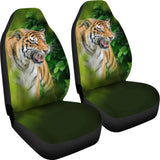 Tiger and Green Forest Car Seat Covers 212503 - YourCarButBetter